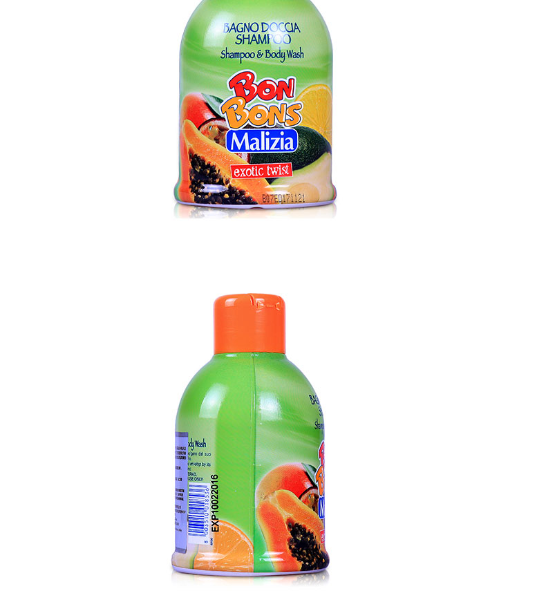 意大利 Malizia 玛莉吉亚 棒棒糖二合一洗发沐浴露 异国情调 500ml